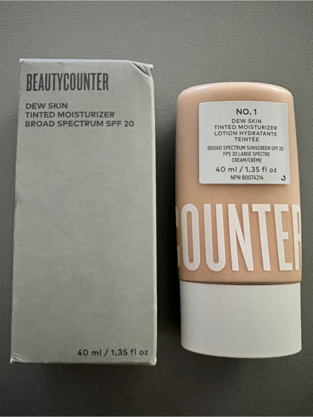 beautycounter Dew Skin Tinted Moisturizer No. 1 Cream - Beige Tone